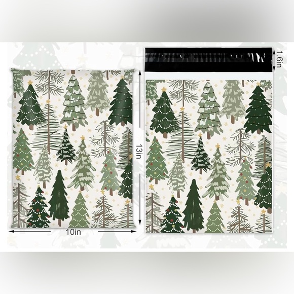 Christmas Tree 20 forest tree poly mailers 10 x 13 - Picture 3 of 4